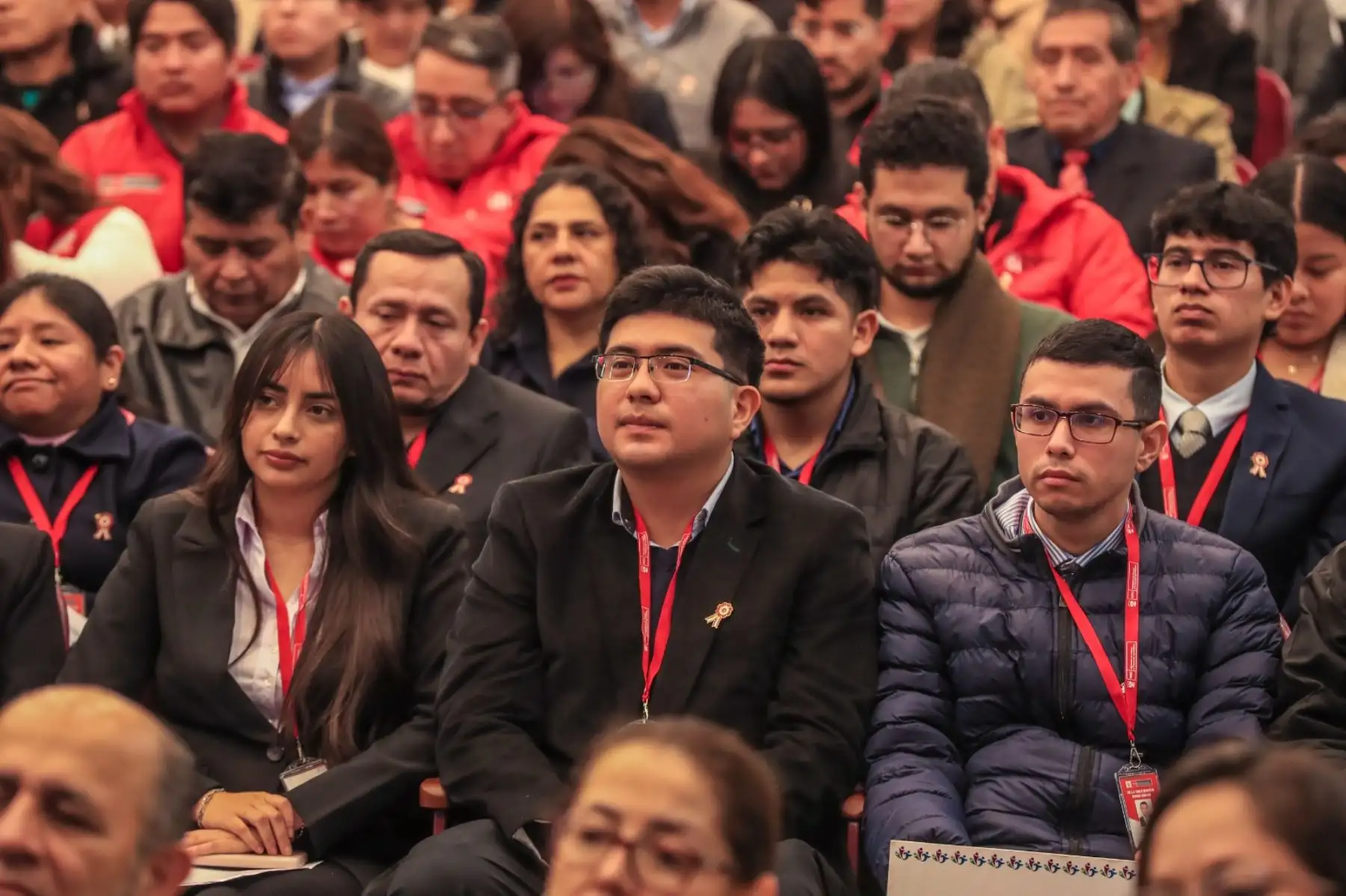 Presidenta de la república, Dina Boluarte, participa en la ceremonia de bienvenida a 100 jóvenes talentos que se incorporan al Ministerio de Trabajo y Promoción del Empleo. Foto: ANDINA/Prensa Presidencia