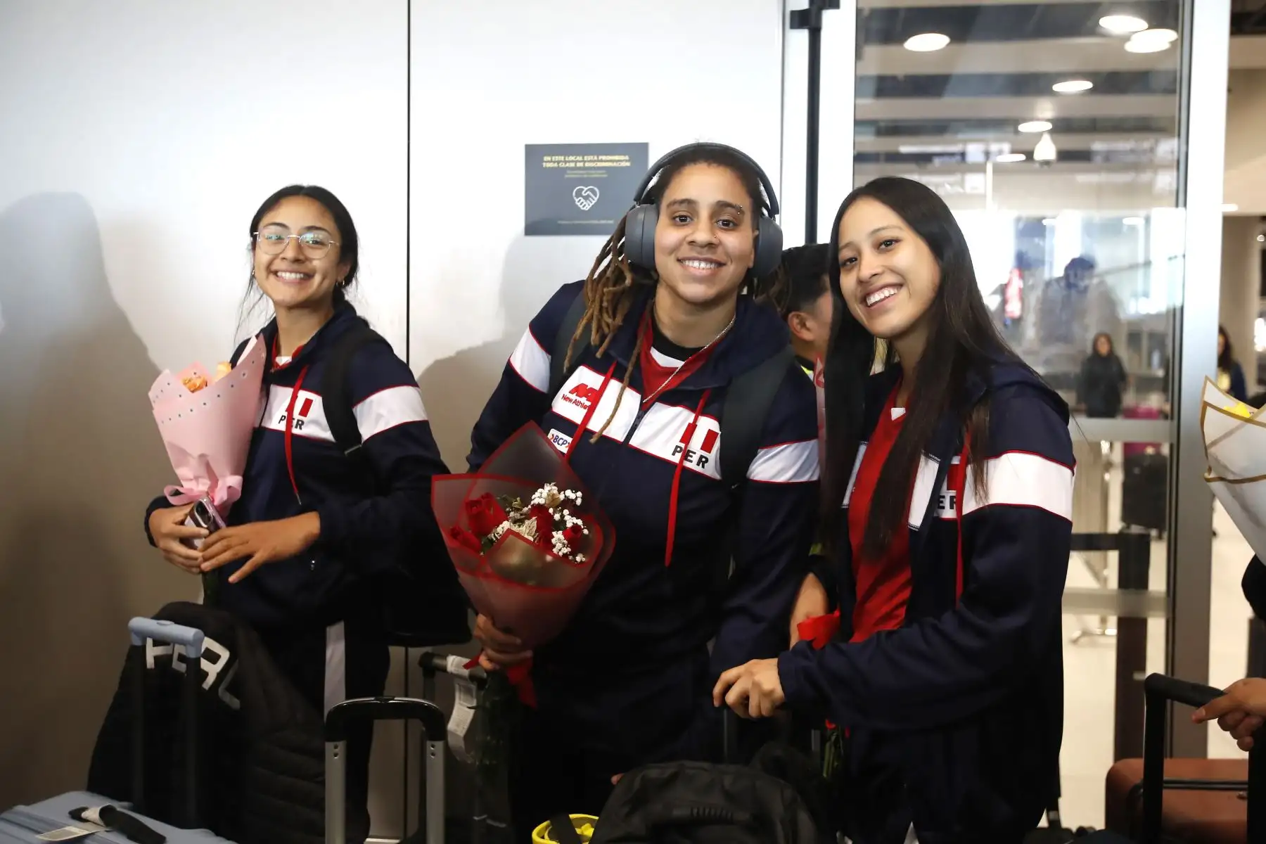 Selección Peruana llega al Nuevo Aeropuerto Internacional Jorge Chávez tras su histórica participación en la Copa América de Vóley.
Foto: ANDINA/Eddy Ramos