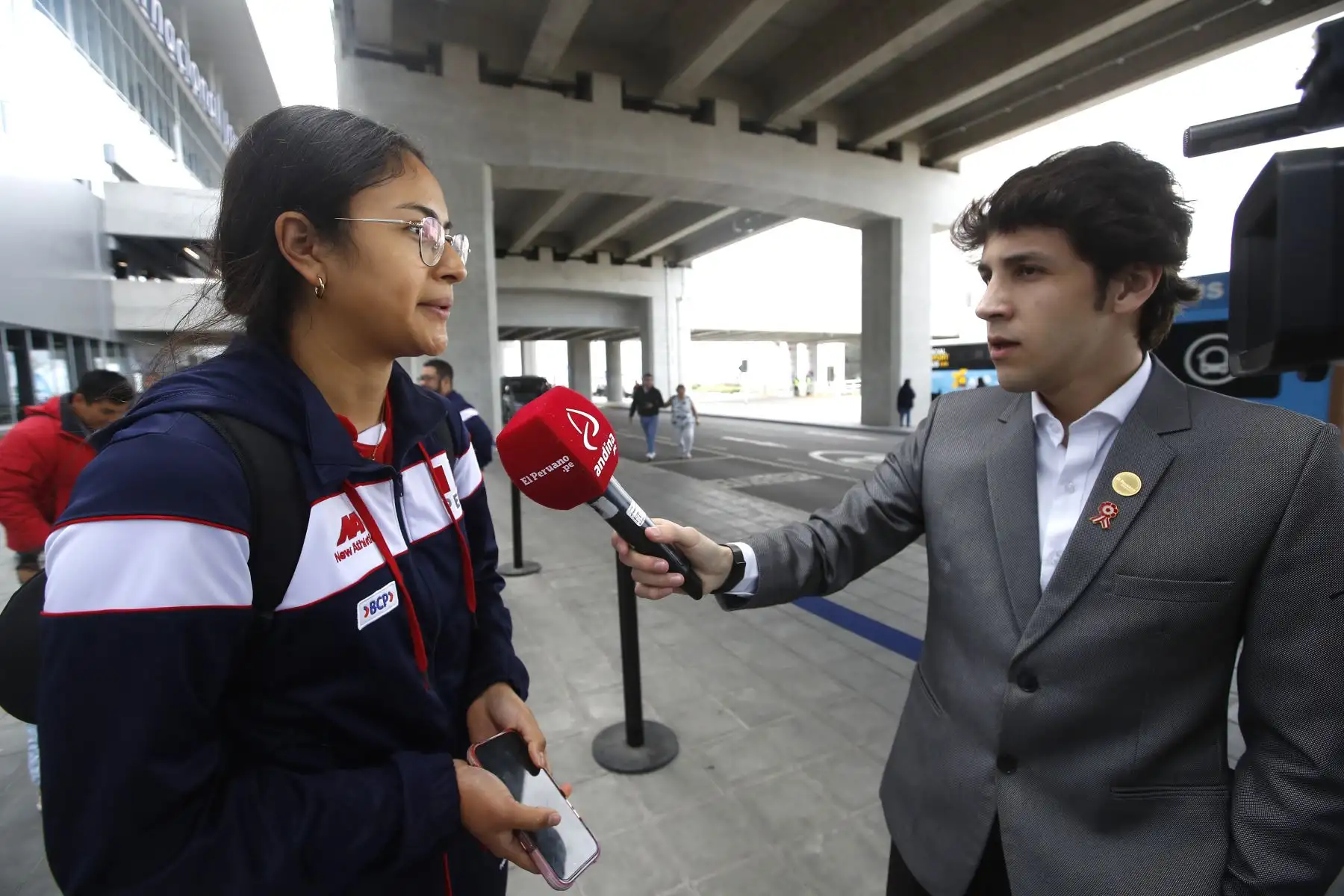 Selección Peruana llega al Nuevo Aeropuerto Internacional Jorge Chávez tras su histórica participación en la Copa América de Vóley.
Foto: ANDINA/Eddy Ramos