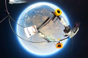 El globo estratosférico alcanzó los 26km de altitud y las muestras soportaron -52 grados Celsius. 
