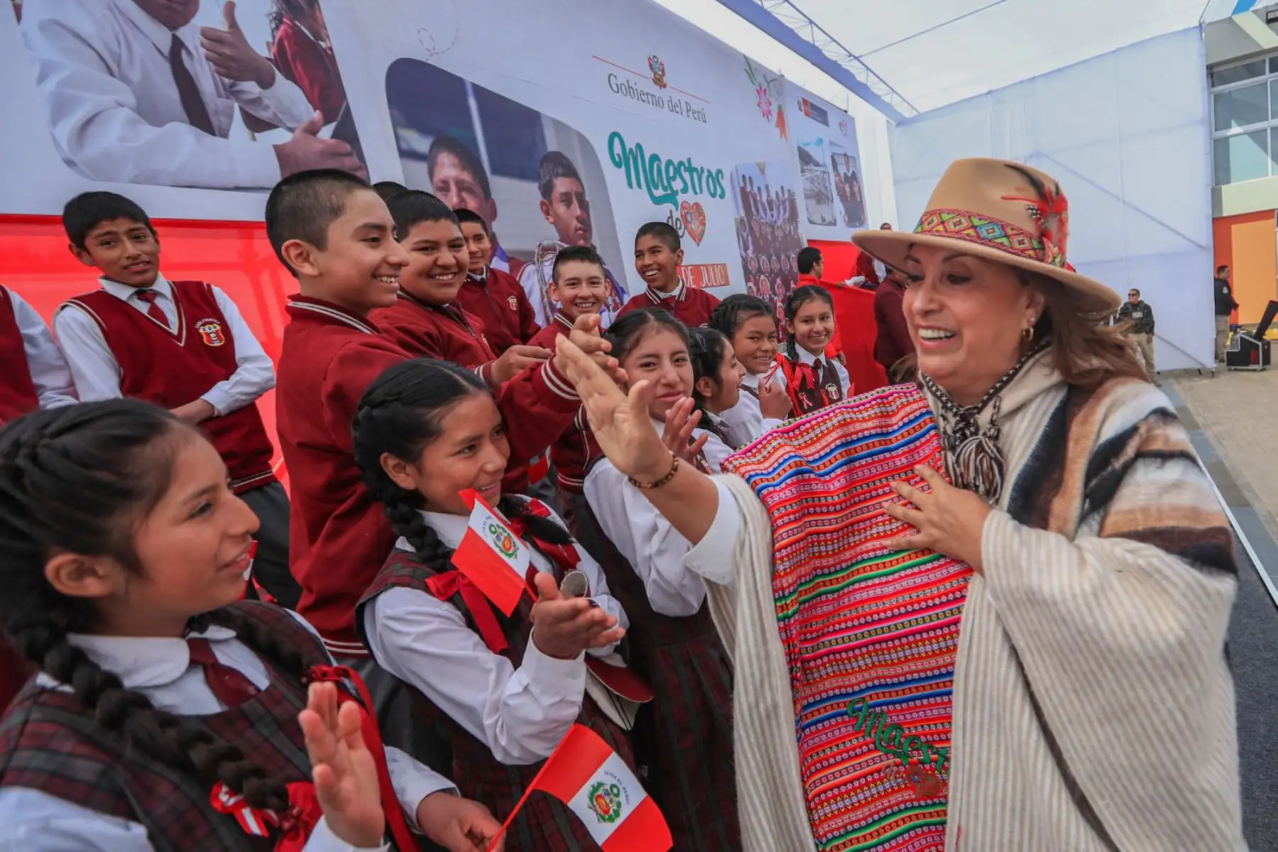 La presidenta de la república, Dina Boluarte Zegarra, participa en la inauguración de la 34° Escuela Bicentenario Institución Educativa "09 de Julio", en la región Junín.
Foto: ANDINA/Prensa Presidencia