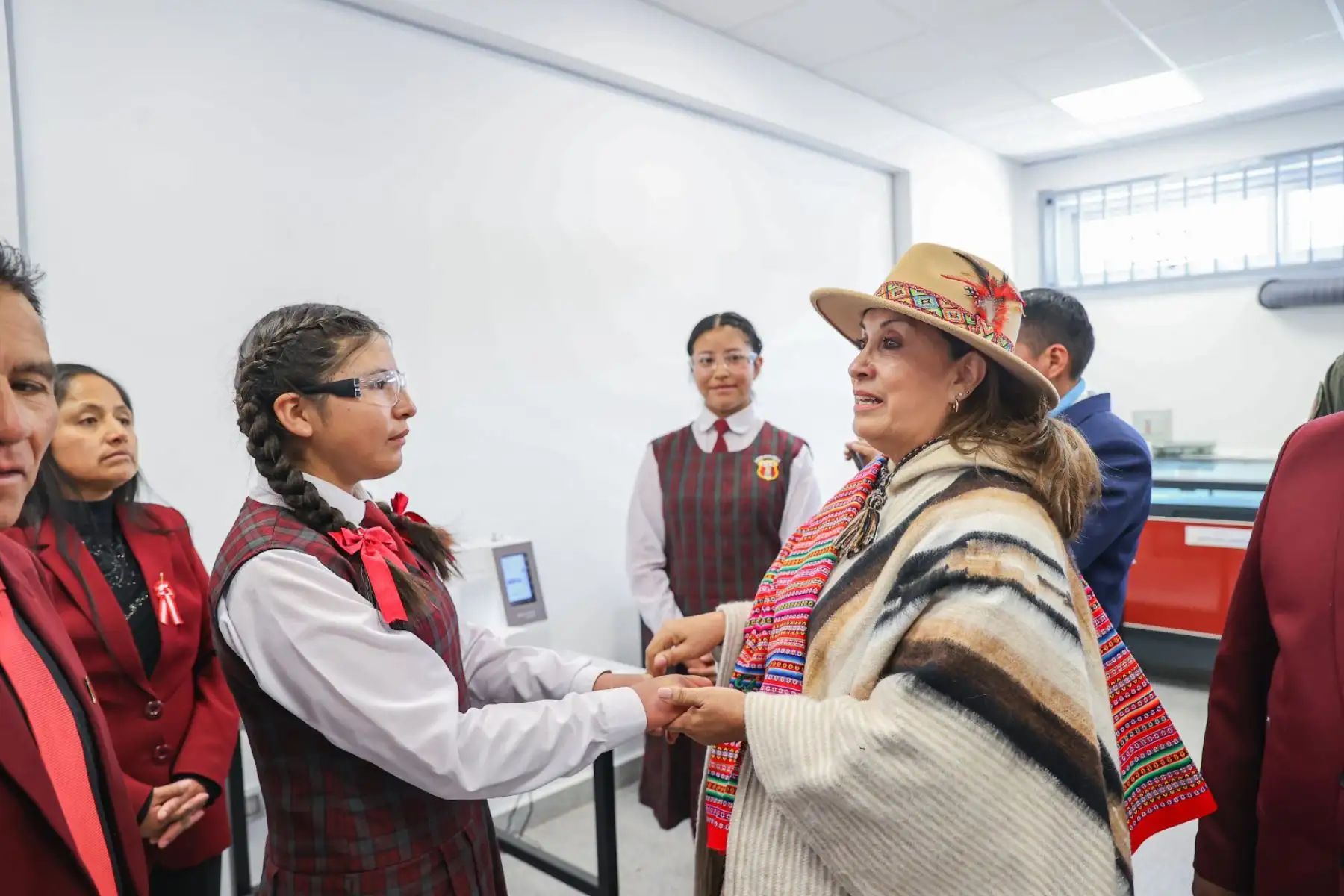 La presidenta de la república, Dina Boluarte Zegarra, participa en la inauguración de la 34° Escuela Bicentenario Institución Educativa "09 de Julio", en la región Junín.
Foto: ANDINA/Prensa Presidencia