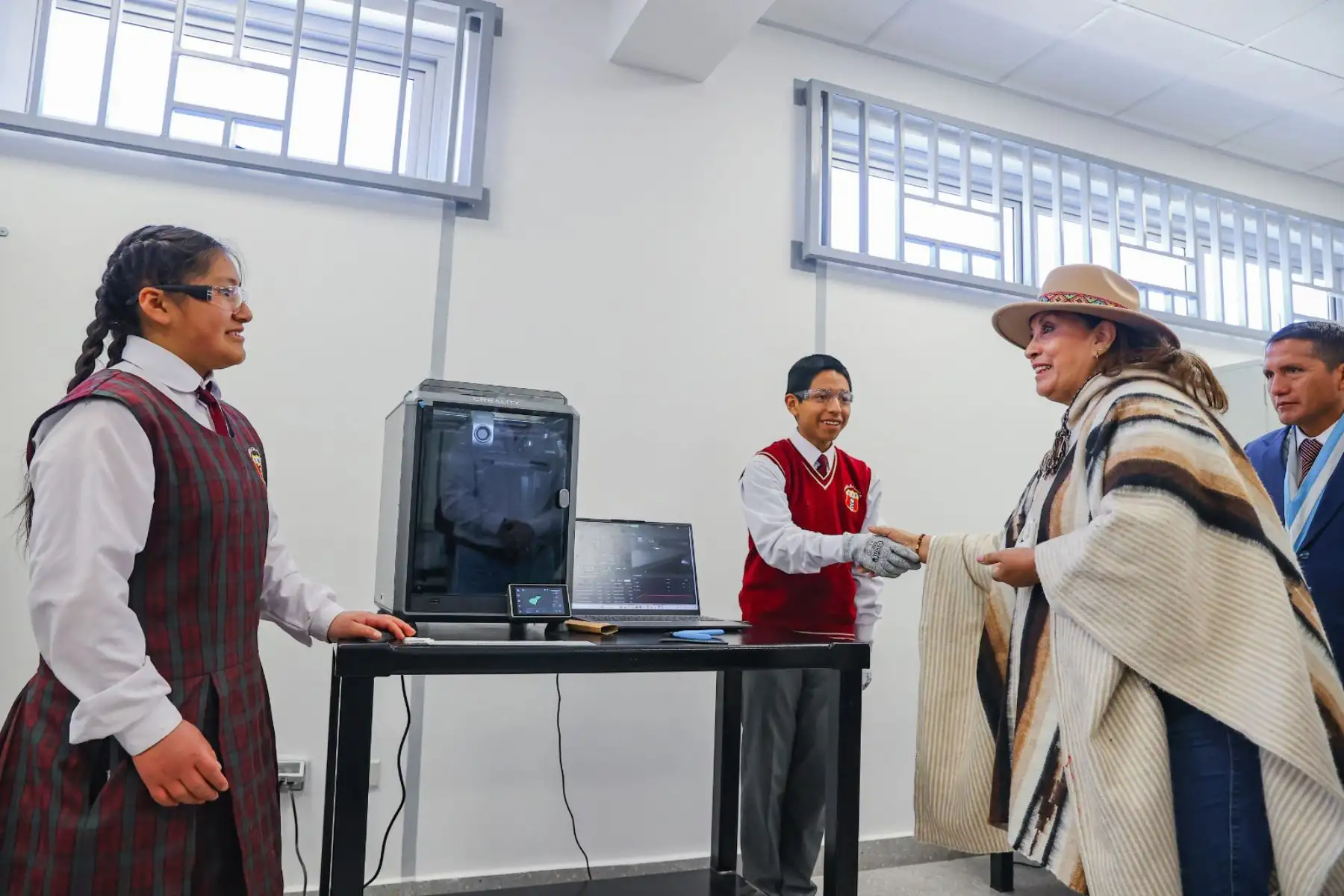 La presidenta de la república, Dina Boluarte Zegarra, participa en la inauguración de la 34° Escuela Bicentenario Institución Educativa "09 de Julio", en la región Junín.
Foto: ANDINA/Prensa Presidencia