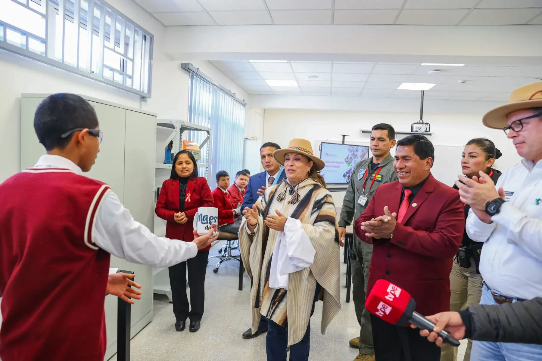 La presidenta de la república, Dina Boluarte Zegarra, participa en la inauguración de la 34° Escuela Bicentenario Institución Educativa "09 de Julio", en la región Junín.
Foto: ANDINA/Prensa Presidencia