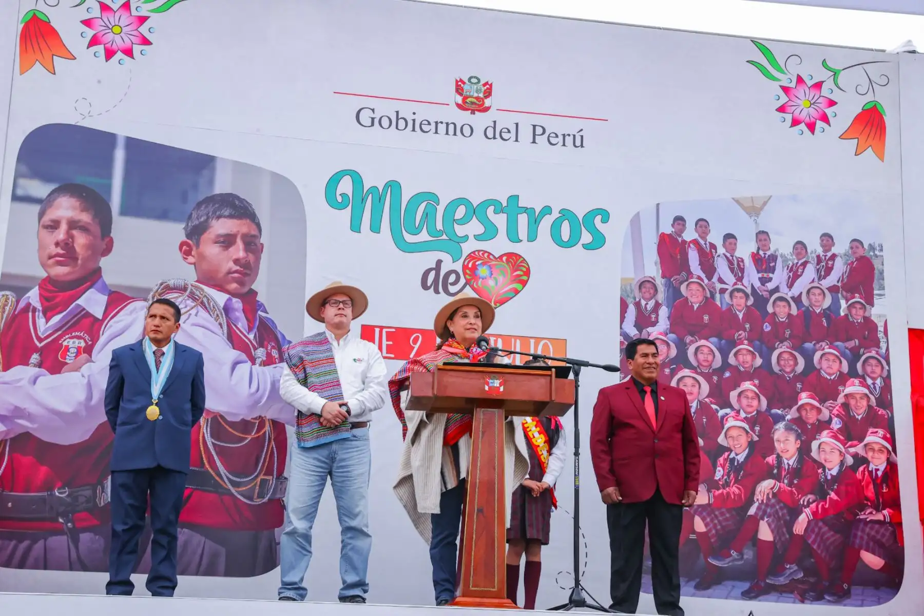 La presidenta de la república, Dina Boluarte Zegarra, participa en la inauguración de la 34° Escuela Bicentenario Institución Educativa "09 de Julio", en la región Junín.
Foto: ANDINA/Prensa Presidencia