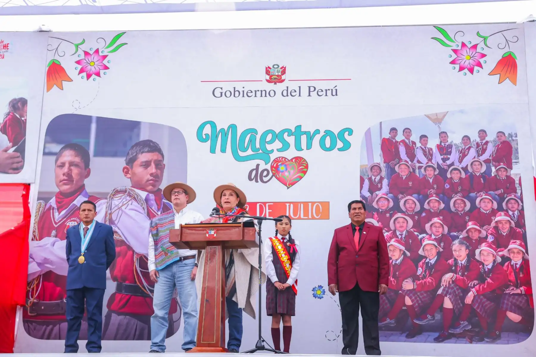 La presidenta de la república, Dina Boluarte Zegarra, participa en la inauguración de la 34° Escuela Bicentenario Institución Educativa "09 de Julio", en la región Junín.
Foto: ANDINA/Prensa Presidencia