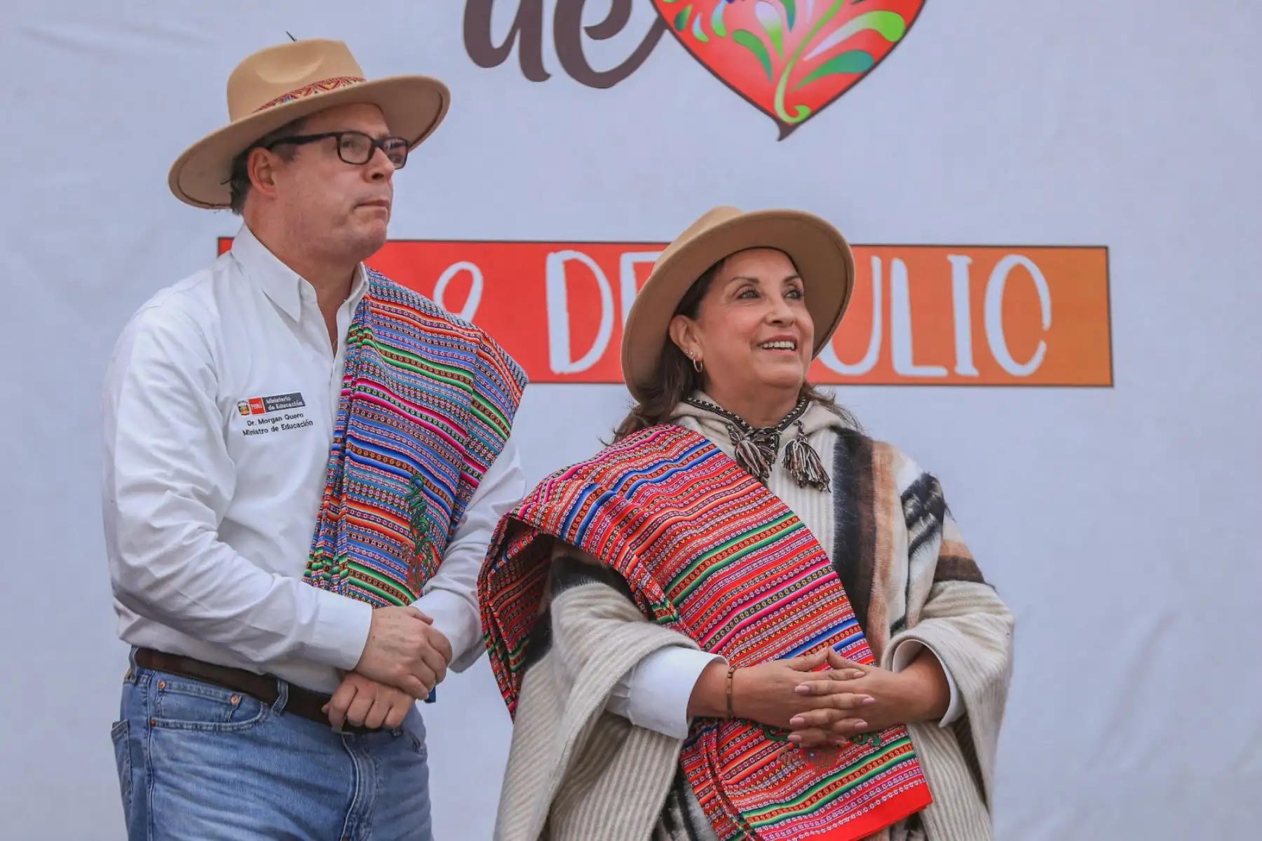La presidenta de la república, Dina Boluarte Zegarra, participa en la inauguración de la 34° Escuela Bicentenario Institución Educativa "09 de Julio", en la región Junín.
Foto: ANDINA/Prensa Presidencia