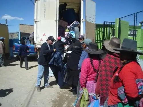 Gobierno Regional de Tacna inició campaña de recolección de prendas de abrigo para entregarlas a la población de comunidades altoandinas de Tacna afectadas por las heladas. ANDINA/Difusión