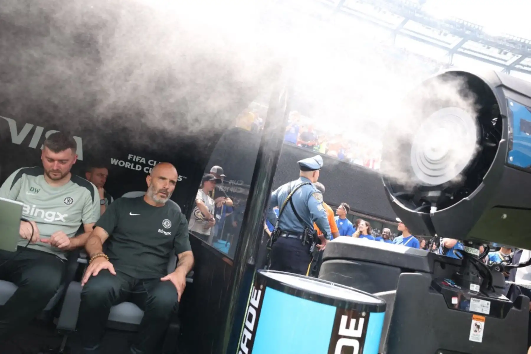 El Chelsea selló su pase a la final del Mundial de Clubes con una clara victoria por 2-0 sobre Fluminense en el MetLife Stadium. Con un doblete de João Pedro, a los 18 y 56 minutos, el conjunto inglés dominó de principio a fin, sin dejar opciones al equipo brasileño. Pese al apoyo de su hinchada y la esperanza puesta en Jhon Arias, el equipo brasileño no pudo contra los blues. Foto: AFP
