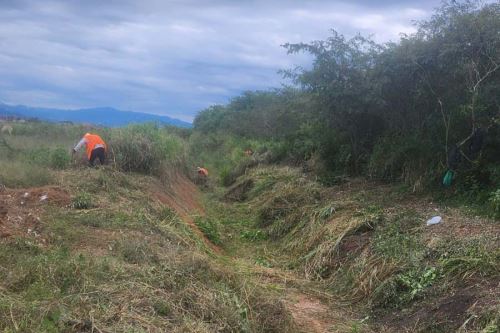 ORPAC confirma que limpieza del drenaje del Aeropuerto de Jaén se inició hace 15 días. Foto: ANDINA/Difusión