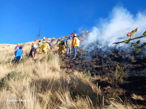 La Dirección de Cultura de Cusco se declaró en alerta ante los incendios forestales que se registran en esa región y que podrían afectar los parques arqueológicos ubicados en ese departamento. ANDINA/Difusión