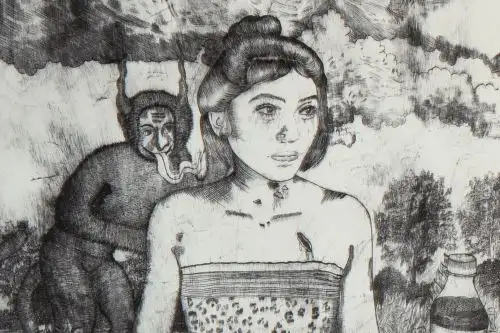 Obras de la artista visual Luna Dannon en la muestra ‘Lo que vive en esta selva’. Fotos: Difusión.