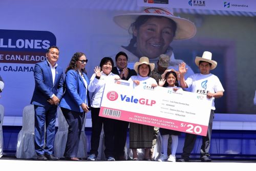 El gobierno desde el inicio del programa FISE, registra 13 millones 144,138 vales canjeados en Cajamarca. Foto: Cortesía.