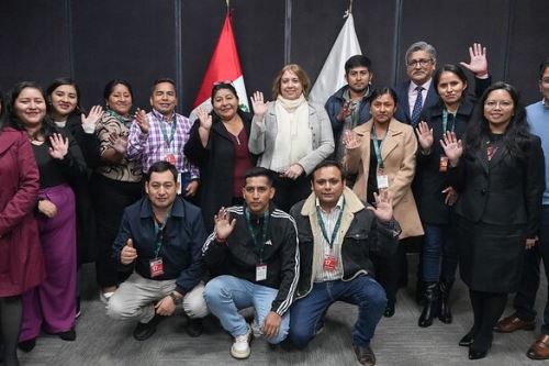 Reunión entre Viceministra de Turismo y alcaldes de la Mancomunidad VRAEM del Norte. ANDINA/Difusión