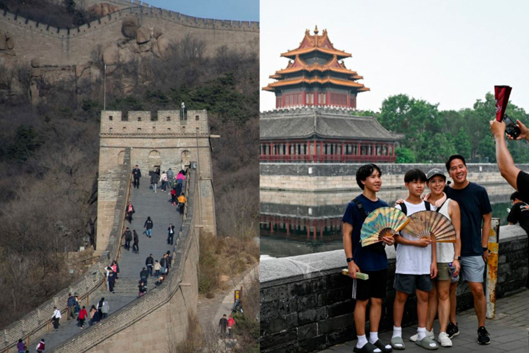 Eliminación de requisito de visa a peruanos impulsará turismo y comercio entre Perú y China, destacan diplomáticos. Foto:AFP