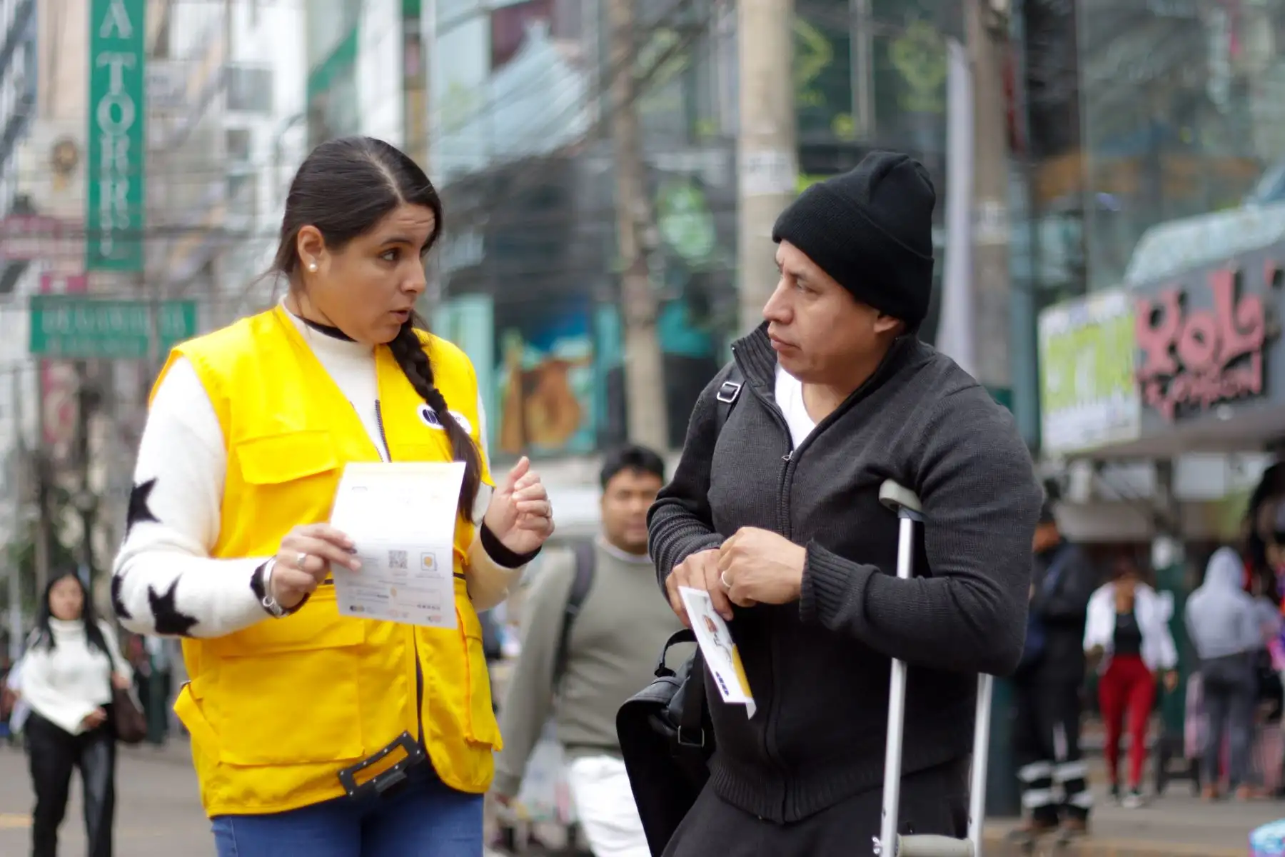 La ONP Móvil llegó a Gamarra! para orientar sobre la afiliación, SCTR, cultura previsional y más a emprendedores y vecinos de la Victoria. Foto:ONP