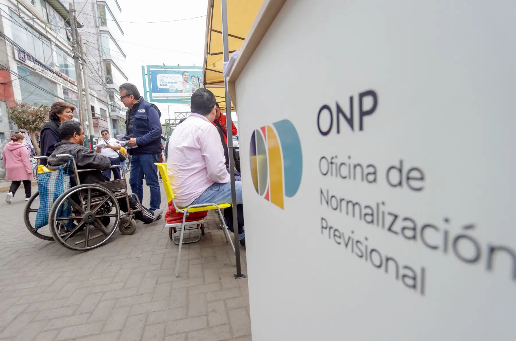 La ONP Móvil llegó a Gamarra! para orientar sobre la afiliación, SCTR, cultura previsional y más a emprendedores y vecinos de la Victoria. Foto:ONP