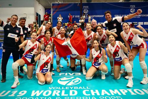 La selección peruana derrotó a Egipto en el Campeonato Mundial de Vóley Sub-19