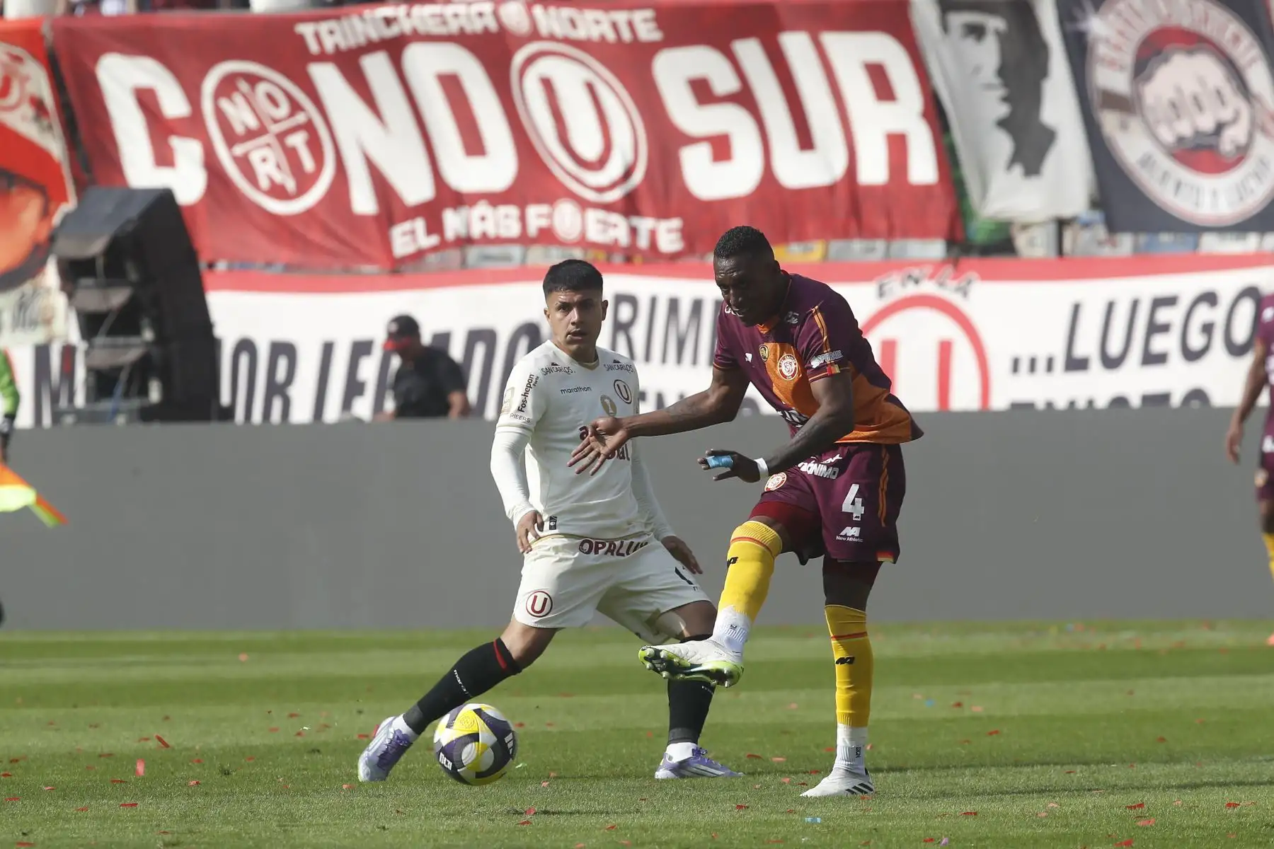 Universitario de Deportes se consagra campeón del del Torneo Apertura de la Liga1 2025 al empatar 0 a 0 ante Los Chankas en el Estadio Monumental.
Foto: ANDINA/ Eddy Ramos