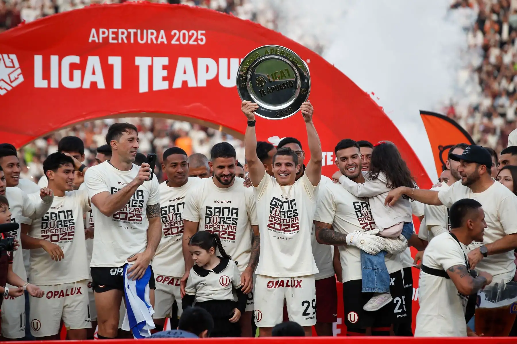 Universitario de Deportes se consagra campeón del del Torneo Apertura de la Liga1 2025 al empatar 0 a 0 ante Los Chankas en el Estadio Monumental.

Foto: ANDINA/ Eddy Ramos
