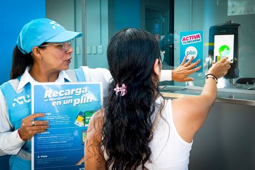 Recarga con Plin en el Metropolitano. Foto: ANDINA/Difusión.