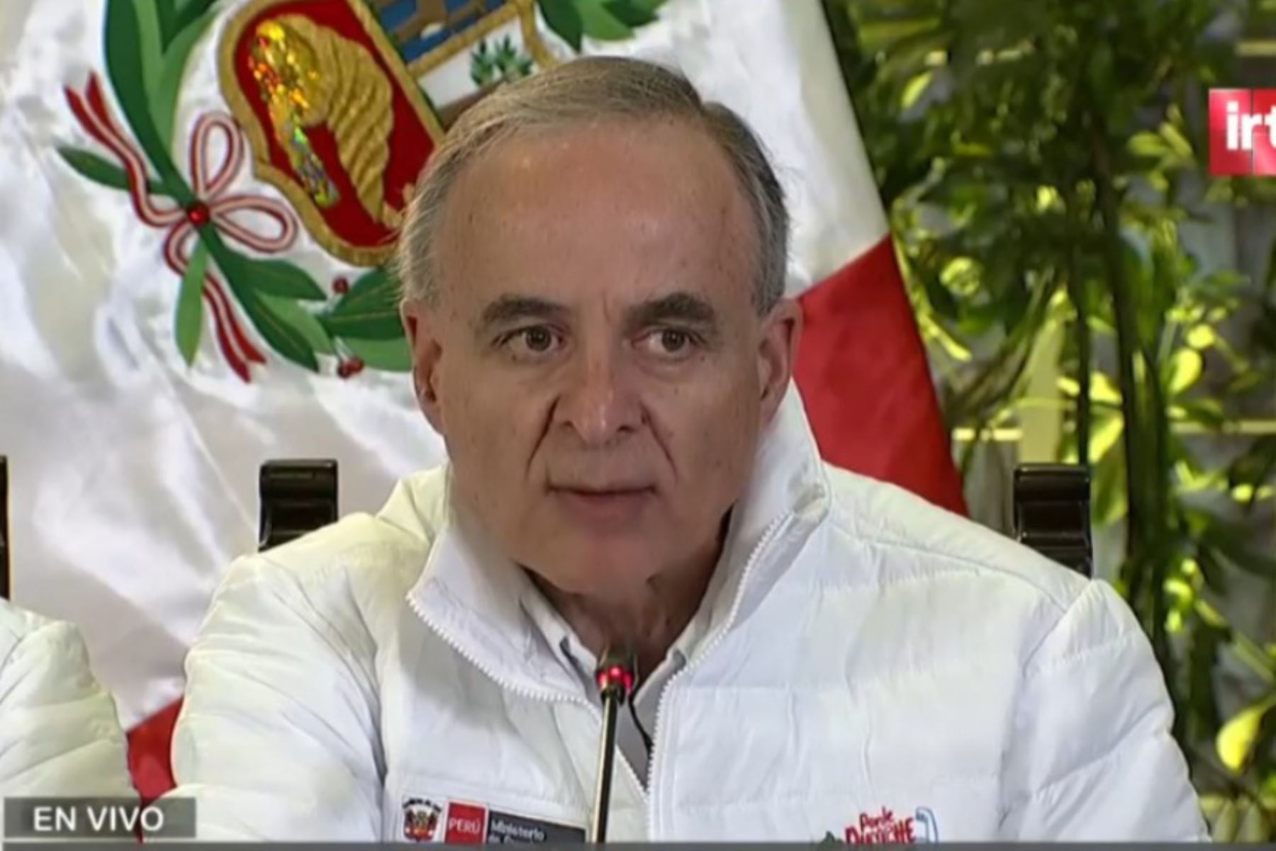 Ministro de Energía y Minas, Jorge Luis Montero. Captura TV