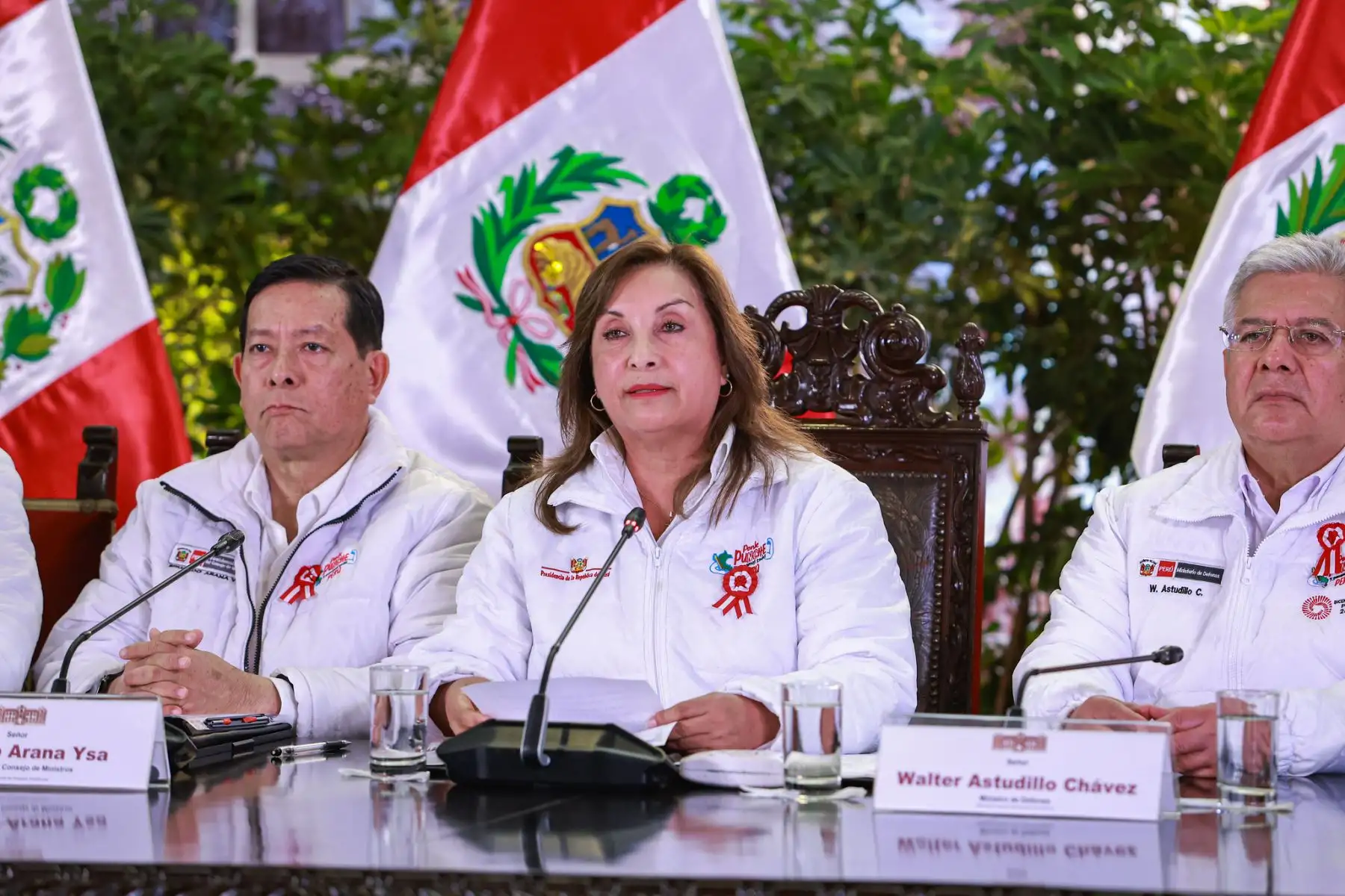 La presidenta de la república, Dina Boluarte Zegarra, lidera la presentación de la estrategia nacional para impulsar una minería formal, responsable y sostenible en todo el país. 
Foto: ANDINA/Prensa Presidencia