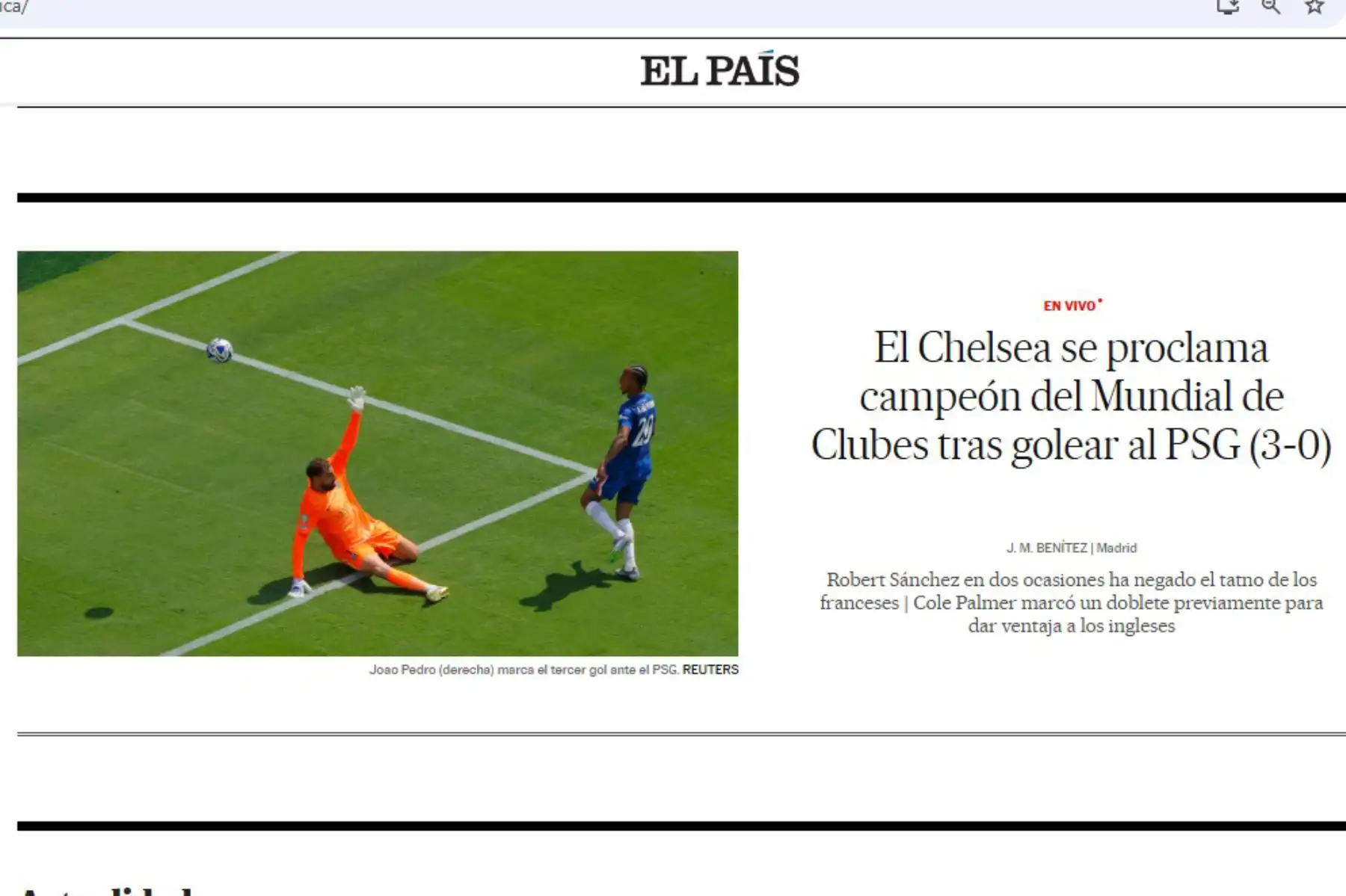Así informaron los diarios internacionales la consagración del Chelsea como campeones de la Copa Mundial de Clubes 2025.
Foto: ANDINA/Difusión