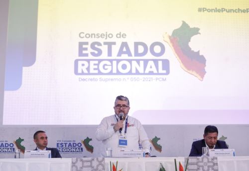 Ministro de Cultura, Fabricio Valencia, participa del primer día de reuniones del VIII Consejo de Estado Regional que se realiza en la ciudad de Iquitos, en Loreto. ANDINA/Difusión