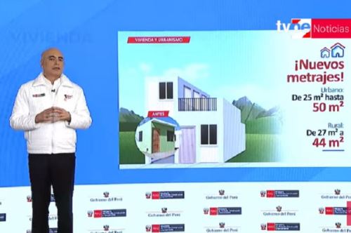 Ministro de Vivienda, Construcción y Saneamiento, Durich Whittembury. Foto: Captura TV..