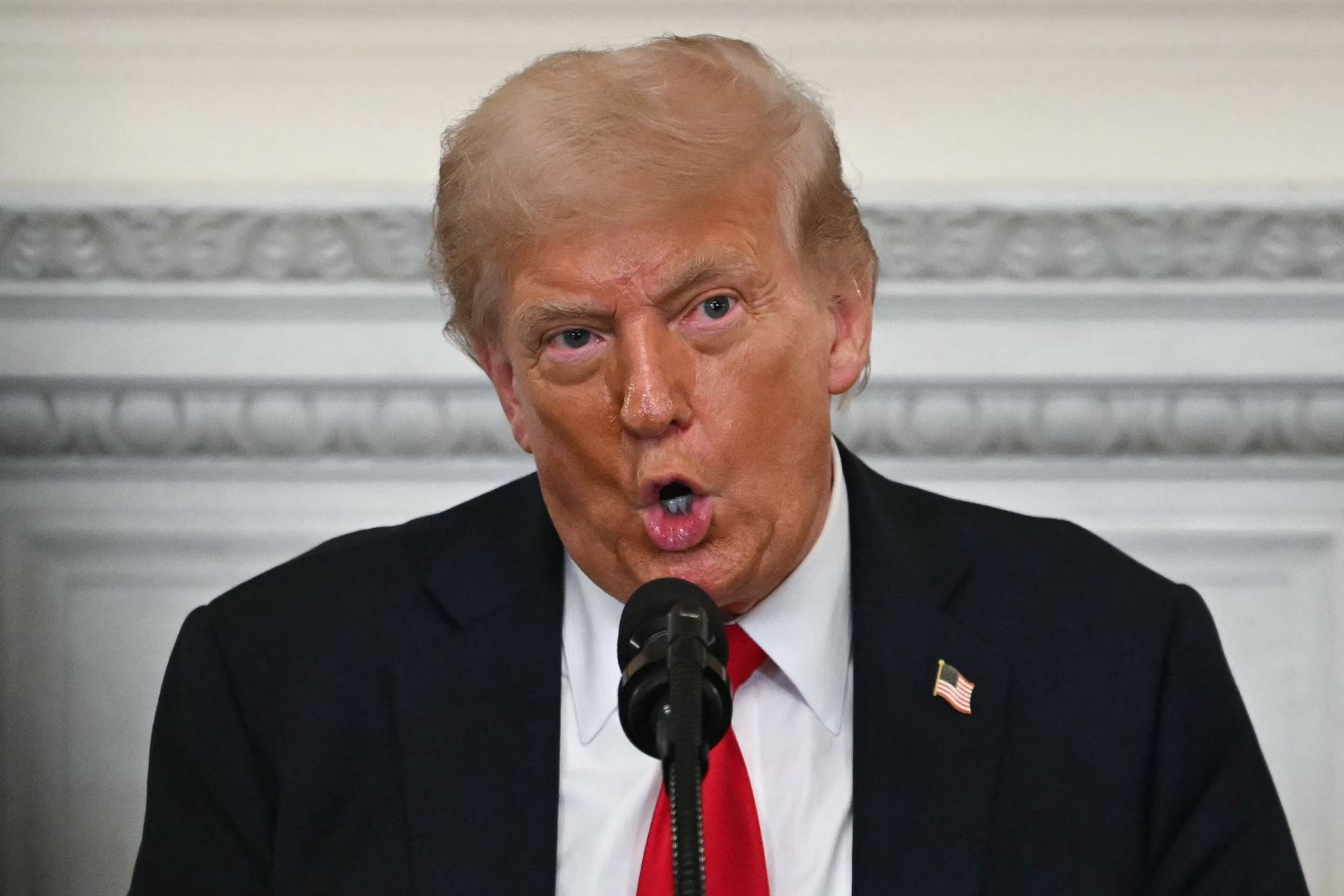 Donald Trump, presidente de los Estados Unidos de América. Foto: AFP.