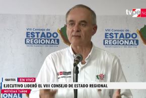 Ministro de Energía y Minas, Jorge Montero, anuncia posibles yacimientos importantes de gas y petróleo frente a las costas nortes del Perú. Foto: Captura TV..