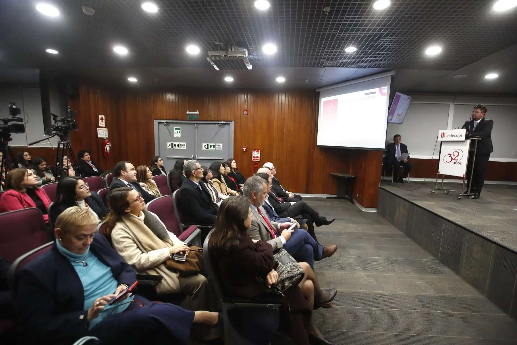 Indecopi presenta el nuevo Portal de Eliminación de Barreras Burocráticas, que ahora incorpora el Radar de Barreras, una herramienta digital que permite a la ciudadanía visualizar en tiempo real las barreras burocráticas identificadas. Foto: ANDINA/Eddy Ramos