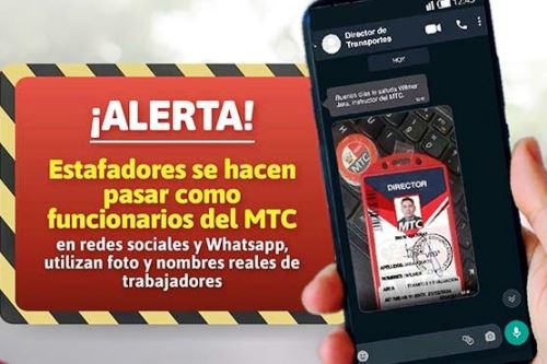MTC: denuncian suplantación de identidad para trámites ilegales de licencias de conducir. Foto: ANDINA/Difusión.