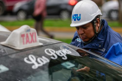 ATU impulsa orden vial con color amarillo para taxis independientes en Lima y Callao