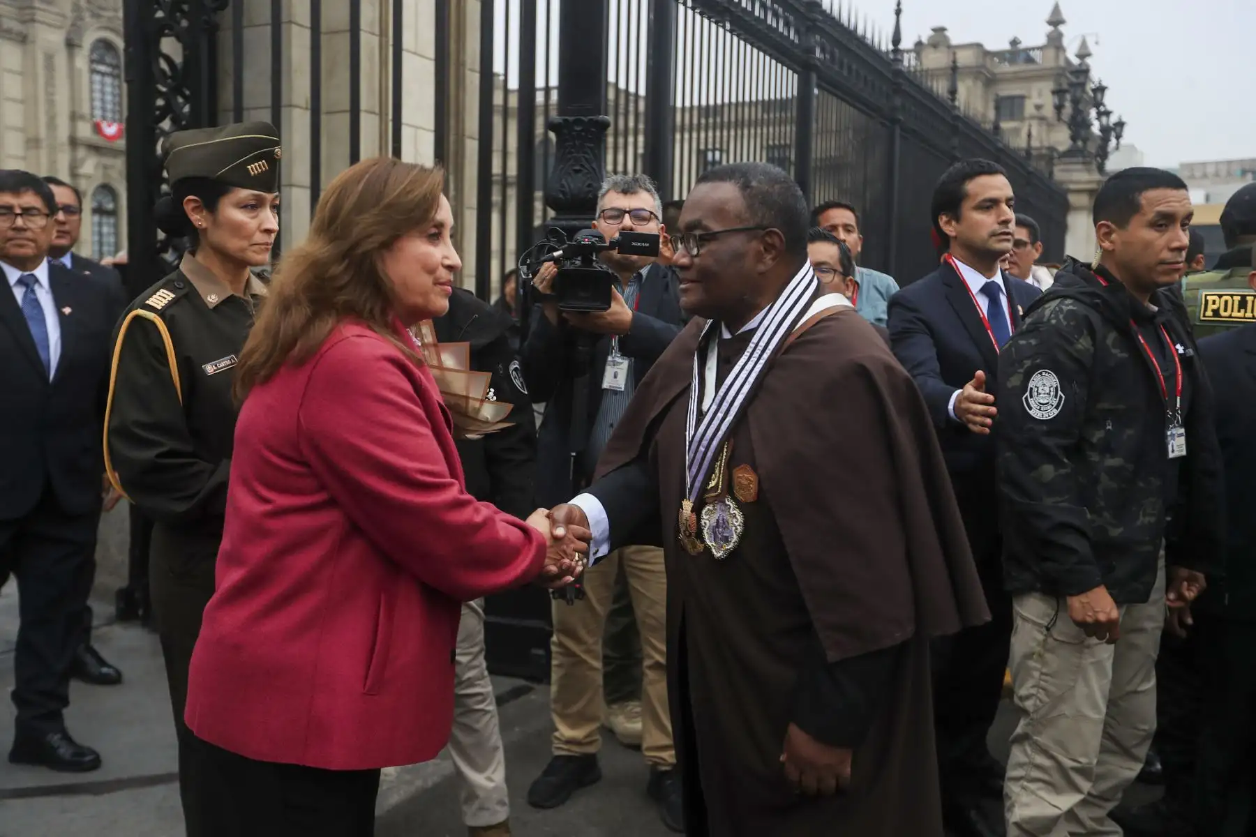 Despacho Presidencial rinde homenaje a la Virgen del Cármen. Foto: ANDINA/Prensa Presidencia