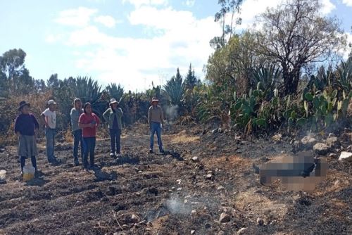 La víctima mortal era agricultor y se encontraba preparando su terreno para una nueva campaña de cultivo al momento del lamentable incidente.