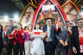Ministra de Comercio Exterior y Turismo, Desilú León, participó en la inauguración del XIV Salón del Cacao y Chocolate 2025. ANDINA/Difusión