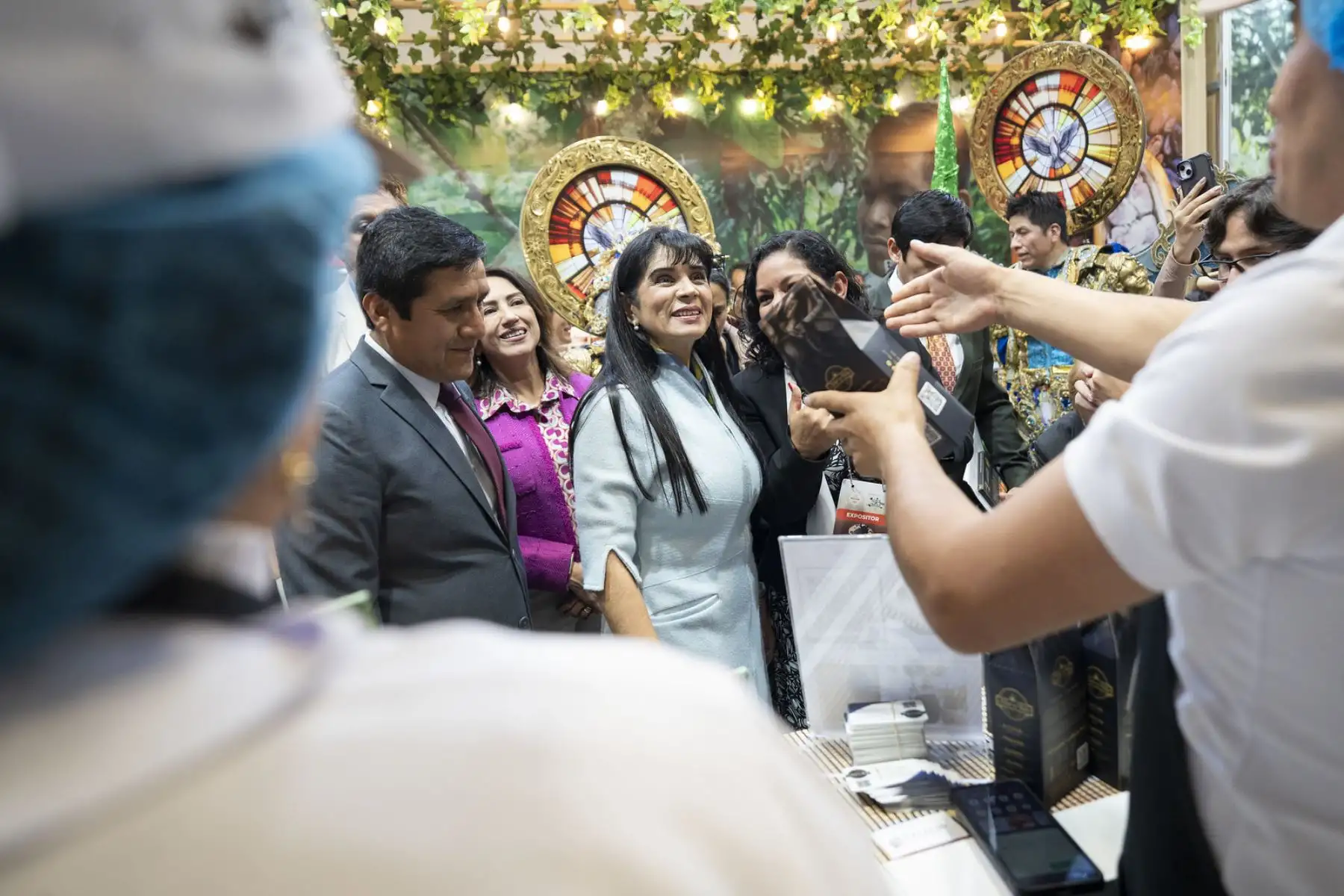 Ministra de Comercio Exterior y Turismo, Desilú León inaugura el XVI Salón del Cacao y Chocolate 2025. Foto:ANDINA/MINCETUR