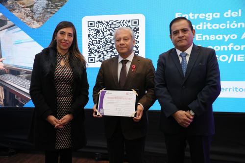 Acreditación al Laboratorio de Ensayo Ambiental del Organismo de Evaluación y Fiscalización Ambiental (OEFA) bajo la norma internacional ISO/IEC 17025:2017. Foto: Cortesía.