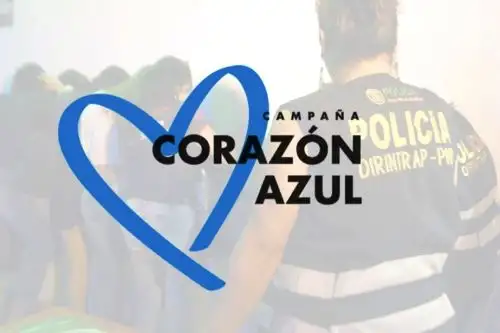 Corazón Azul: Mininter lidera campaña para fomentar denuncias sobre trata de personas. Foto: ANDINA/Difusión.