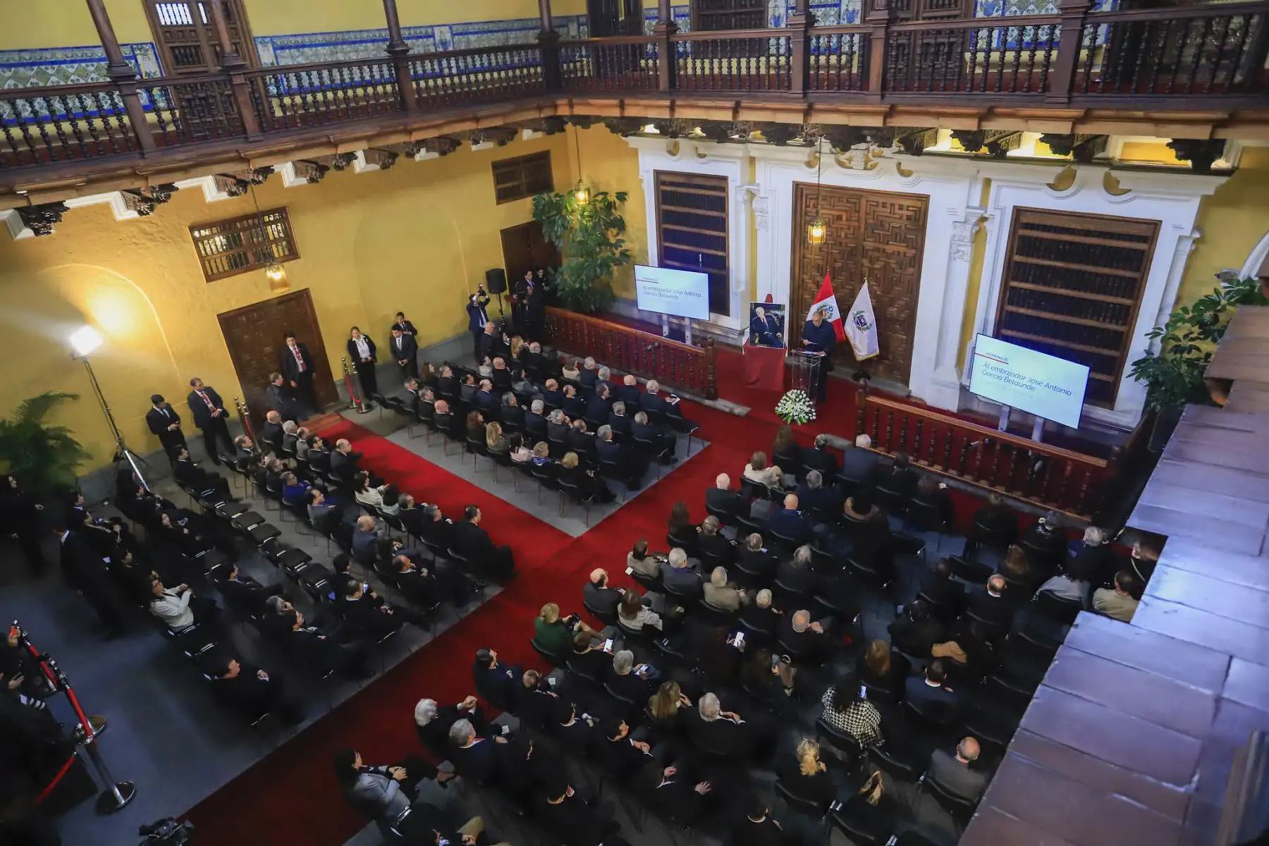 Ceremonia de Homenaje in memoriam al Embajador José Antonio García Belaúnde. Foto: ANDINA/Prensa Presidencia