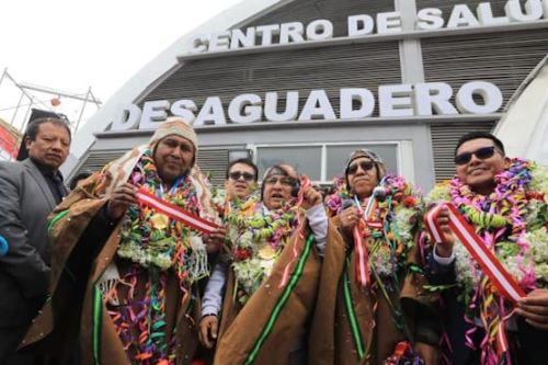 El Centro de Salud de Desaguadero, en la provincia puneña de Chucuito, permitirá la atención de al menos 30,000 ciudadanos. Foto: Minsa