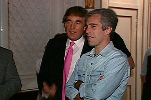Donald Trump y el fallecido Jeffrey Epstein, acusado de tráfico sexual y pederastia. Foto: ANDINA/Difusión