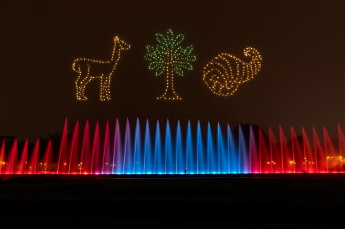 El Circuito Mágico del Agua realizará por primera vez un show de drones por Fiestas Patrias. Foto: Difusión