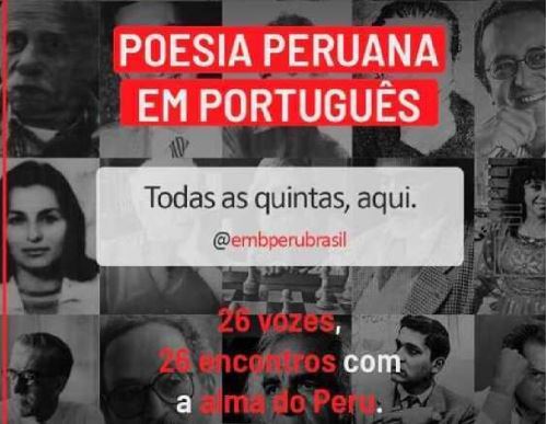 Embajada de Brasil presenta serie de videos de “Poesía peruana en portugués”.