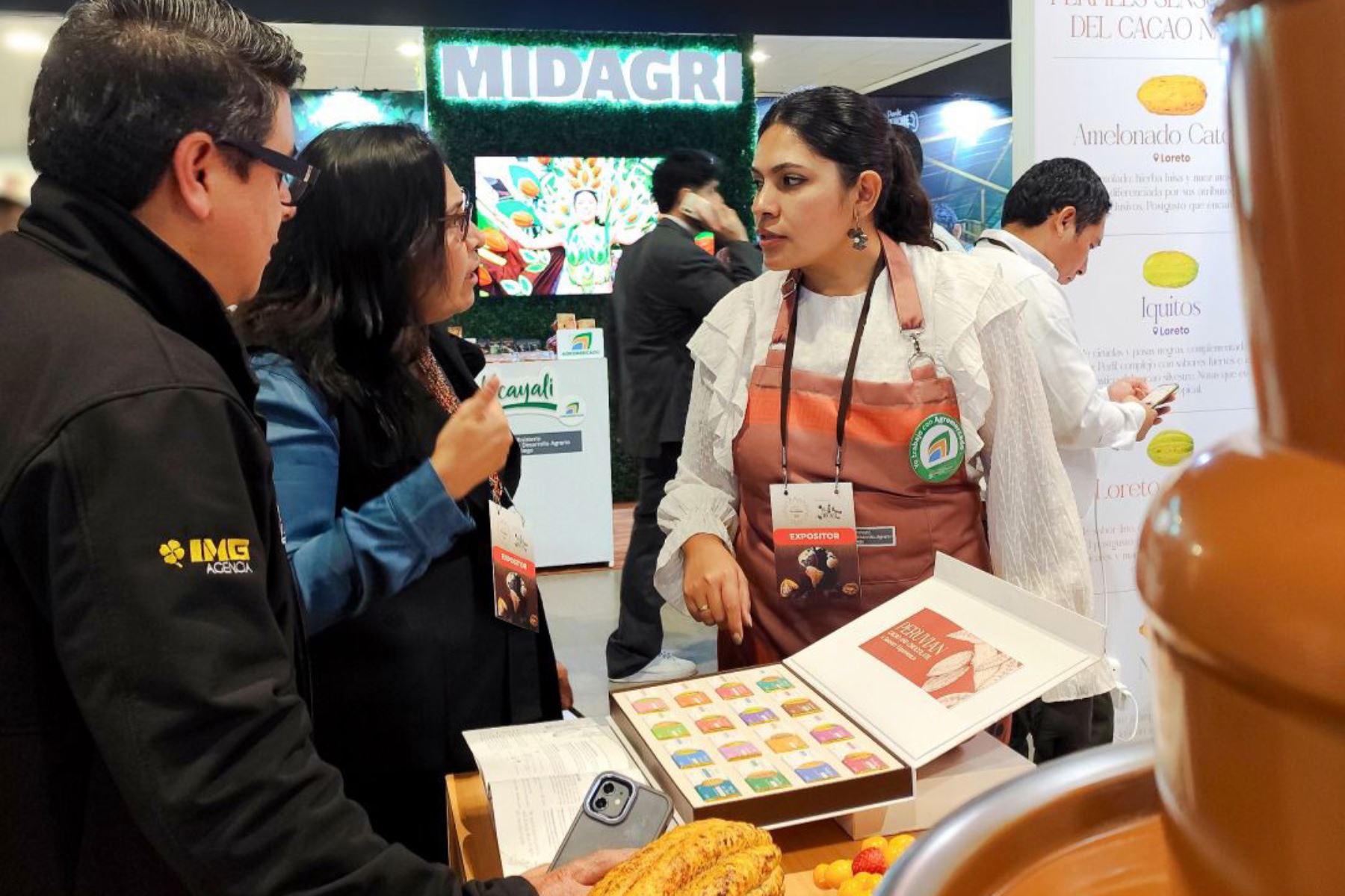 Degustación de cacao ancestral del Perú. ANDINA/Difusión
