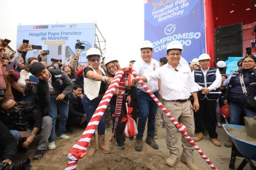 Manchay: ministro de Salud dio inicio a la construcción del Hospital Papa Francisco. Foto: ANDINA/Difusión.