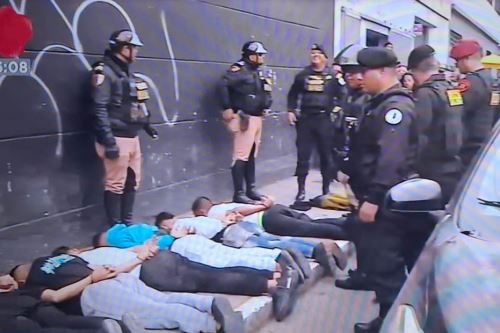 Breña: capturan a 9 presuntos delincuentes armados que planeaban asaltar banco. Foto: ANDINA/CapuraTV.