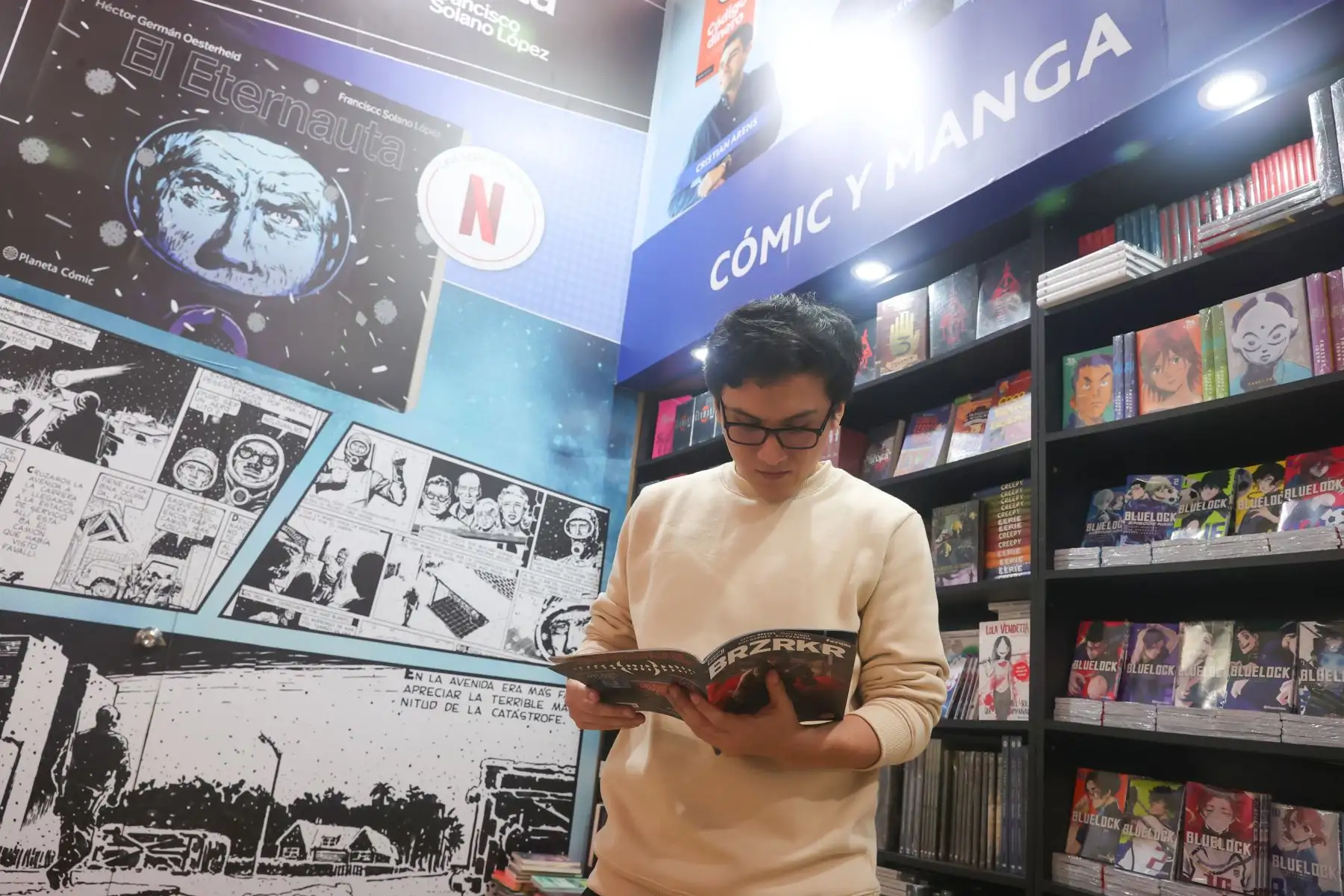 Librería Planeta tienen una sección de comics y mangas. Foto: ANDINA/Melina Mejía